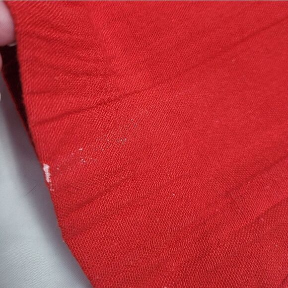 VINTAGE 70s red saiboat coastal wrap skirt with pockets S - Picture 6 of 8